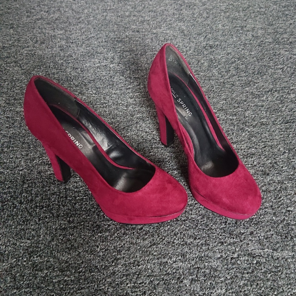 Call It Spring Maroon Heels